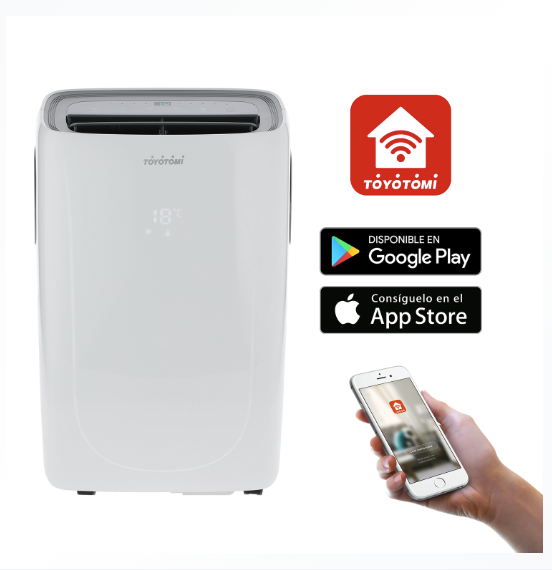 Aire Acondicionado Portátil Wi-Fi 10.000 BTU AC-10BW