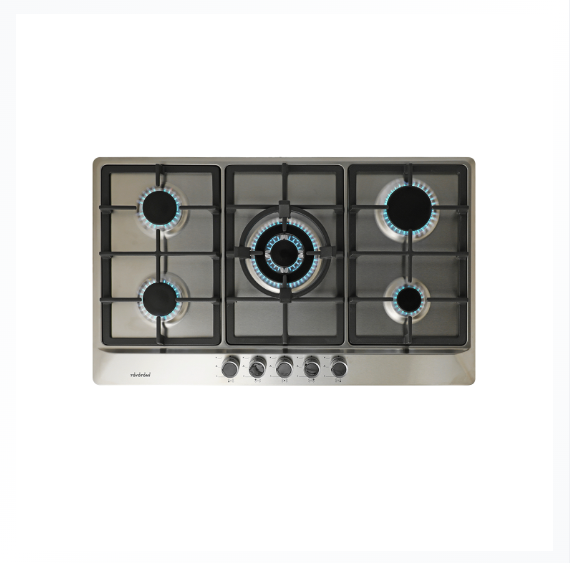 Encimera a Gas Inox Rejilla Hierro Fundido 90 cm EGI-90CI